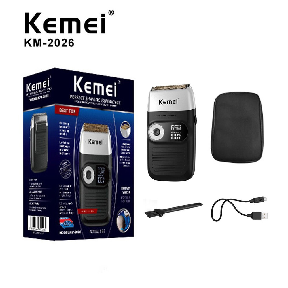 เครื่องโกนหนวด​ kemei​ km-2026