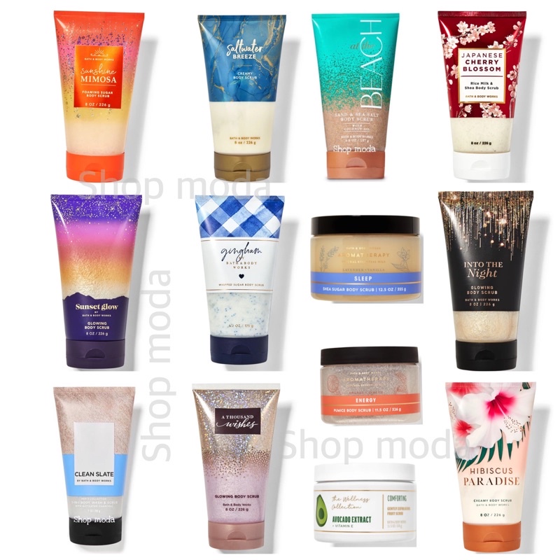 Bath and body works Body Scrub สครับขัดผิวกาย Jasmine Sandlewood A