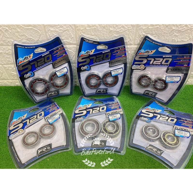 FAITO S720 FIBER CRANKSHAFT BEARING SET Y15 / SRL115FI / EX5 / WAVE125 / LC135 4s & 5s / Y125Z / RS1