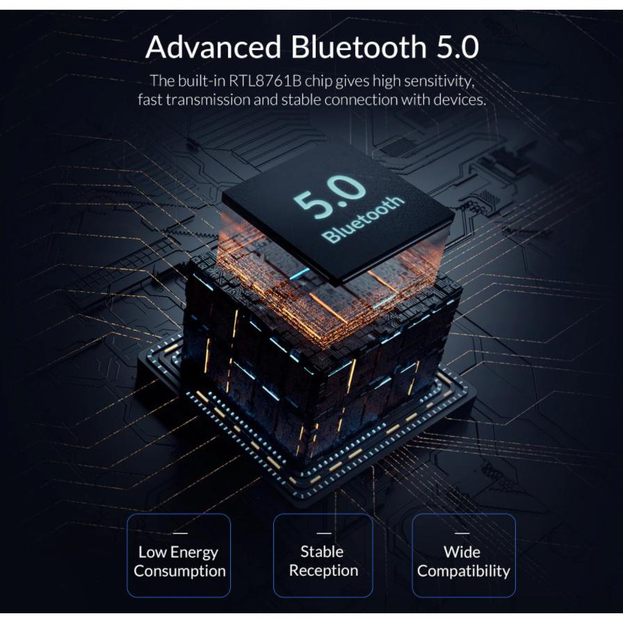 ORICO Bluetooth 5.0 Dongle - ตัวรับสัญญาณจอย Ps5,Ps4,Xbox Series X,Xbox One, อุปกรณ์ไอที