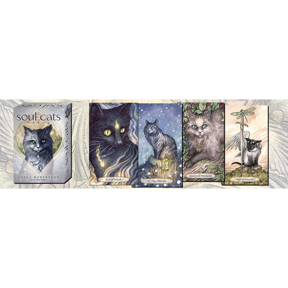 {ไพ่แท้ลิขสิทธิ์}  ไพ่ทาโรต์ชุด Soul Cats Tarot (KIT)ไพ่ยิปซี ไพ่ดูดวง ราคา ถูกที่สุด ดีลบีเคเค แกลเลอรีภาพที่ 5