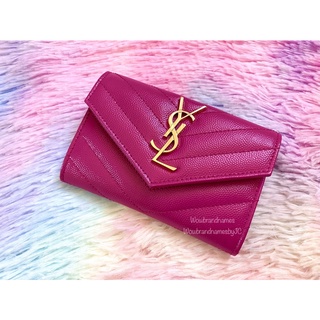 ฟรีสายโซ่!!! New YSL Card Holder Envelope Case การ์ดปี2022 แท้💯