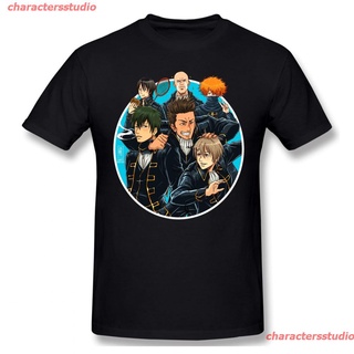 charactersstudio 2021 Shinsengumi เสื้อยืดผ้าฝ้ายพิมพ์ลาย Gintama แฟชั่นผู้ชาย discount