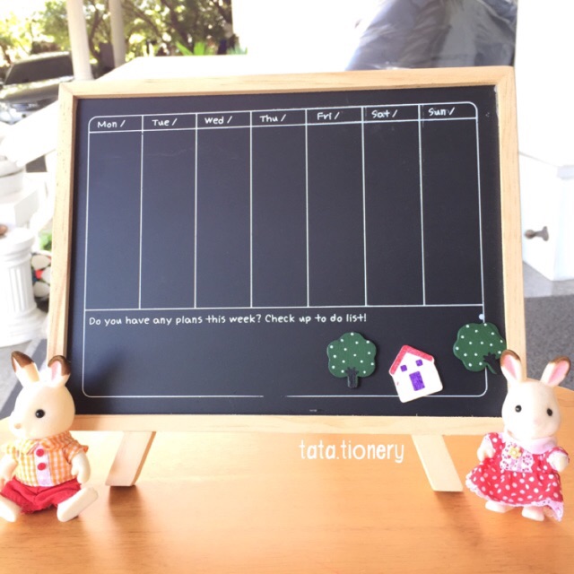 กระดานดำ weekly schedule