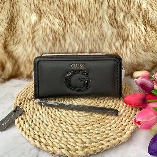 กระเป๋าสตางค์ Guess Long Wallet ใบยาว ด้านหน้าติดโลโก้แบรนด์ หนังดีงามมาก