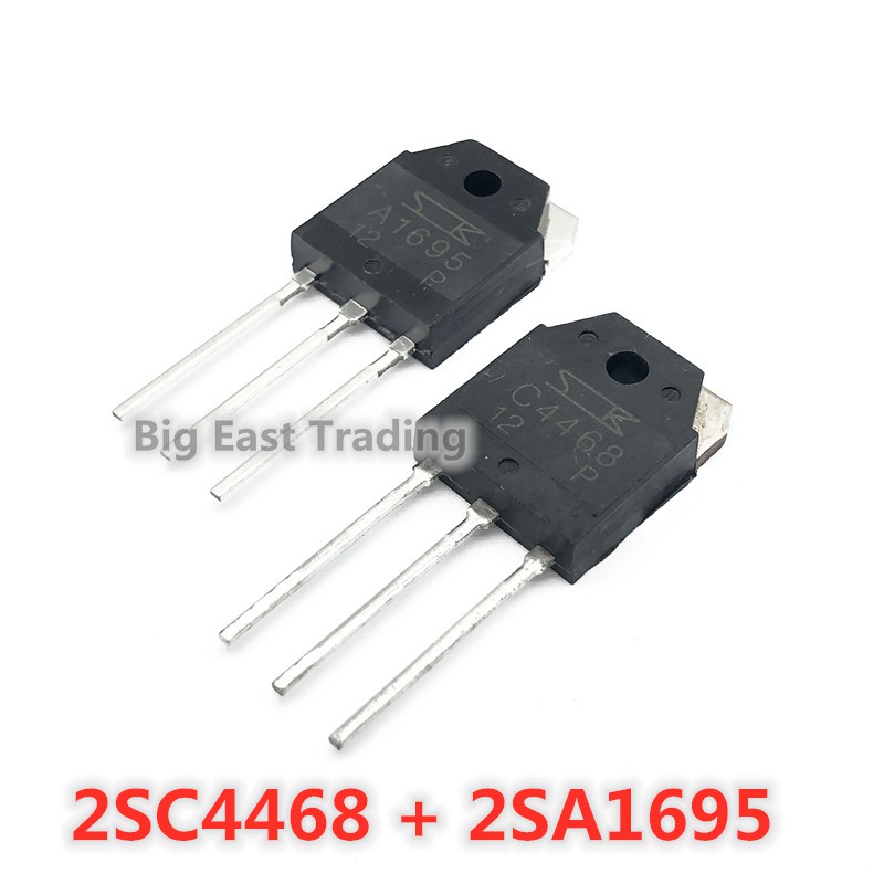 2SC4468 + (5 ชิ้น 5 คู่ = 10 ชิ้น 5 ชิ้น 2SA1695) C4468 A1695 TO3P รับประกันคุณภาพ pxa ( + 2SA1695)