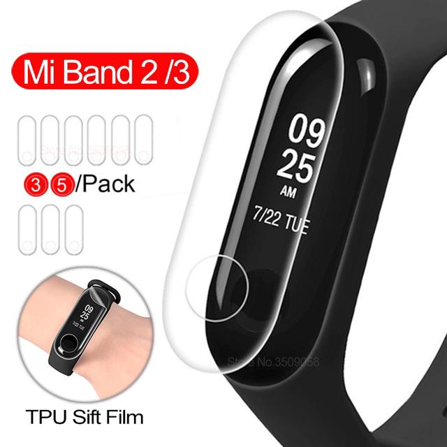 ฟิล์มกันรอยนาฬิกา 2/5 ชิ้น สำหรับนาฬิกา Xiaomi Mi Band 2/3