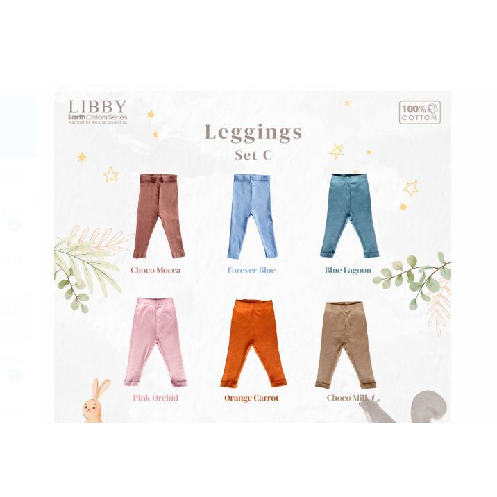 Libby Legging Rib Cotton Earth Color Group Series C6W