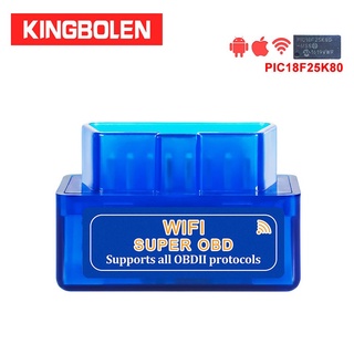 เครื่องสแกนเนอร์วินิจฉัยรถยนต์ WIFI ELM327 V1.5 Obd2 สําหรับ iOS Android ELM 327 ELM-327 WI-FI Obd 2 PIC18F25K80