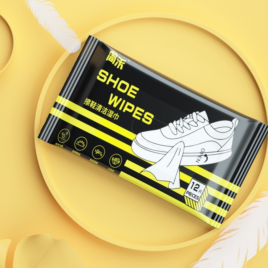 พร้อมส่ง ผ้าเช็ดทำความสะอาดรองเท้า ไม่ต้องซักรองเท้า Quick wipes Sneaker wipes แผ่นเช็ดทำความสะอาดรอ