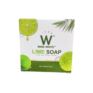 (ของแท้ 💯)​ Wink White LIME Soap วิงค์ไวท์ สบู่ มะนาว ผิว ใส ช่วยให้ผิว ขาว สุขภาพ ดี