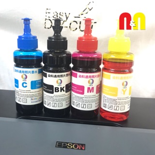 หมึก Epson 100ml. เทียบเท่า epson95%  Ink CMYK MR.R แท้ 💯 / Easy DIY-CUT