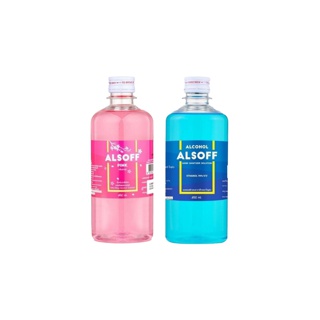 Alsoff Alcohol Hand Sanitizer Blue and Pink Solution 450 mL แอลซอฟฟ์ แฮนด์ซานิไทเซอร์ โซลูชั่น ขนาด 450 มิลลิลิตร 2 ขวด