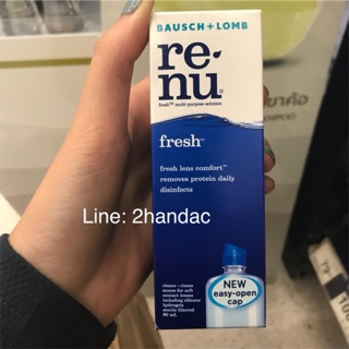 Renu fresh น้ำยาล้างคอนแทคเลนส์ ขนาด 60-120 ml.