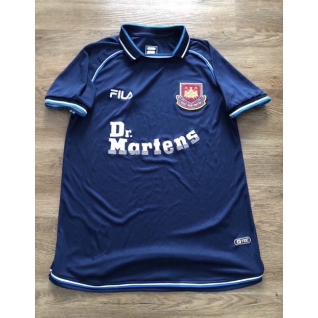 Retro westham third navy blue Dr mertens Jersey / classicjersey/Retro