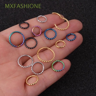 Mxfashione จิวเจาะจมูก สเตนเลส ทรงกลม 1 ชิ้น