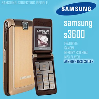 โทรศัพท์มือถือซัมซุง  SAMSUNG S3600i (สีทอง) มือถือฝาพับ ใช้ได้ทุกเครื่อข่าย 3G/4G  จอ  2.2นิ้ว โทรศัพท์ปุ่มกด ภาษาไทย