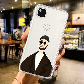 เคสโทรศัพท์คู่รัก หรูหรา สําหรับ Google Pixel 4 4a 3a XL เคสใส นิ่ม ใส ซิลิโคน TPU