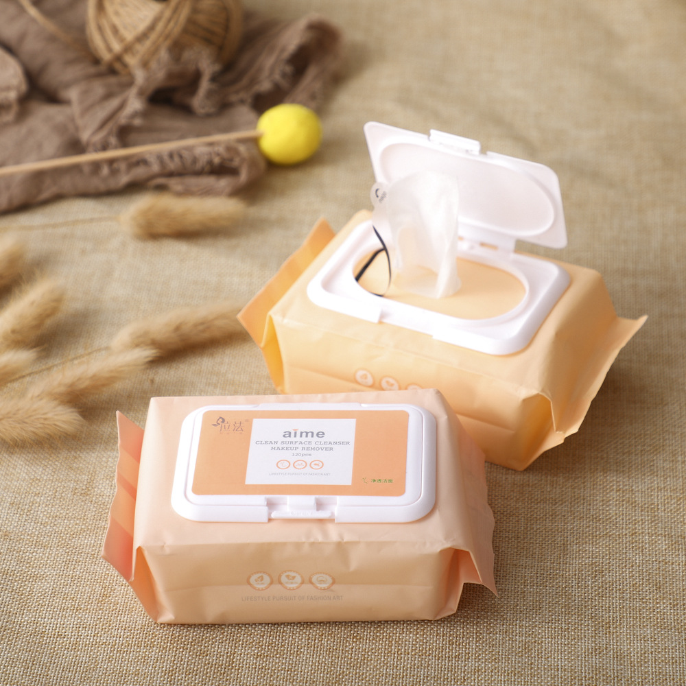 ทิชชู่เปียกพกพา120แผ่น ทิชชูเช็ดหน้าสำหรับเช็ดเครื่องสำอางค์ ทิชชู่เปียก ผ้าเปียก กระดาษเปียก Wet Ti