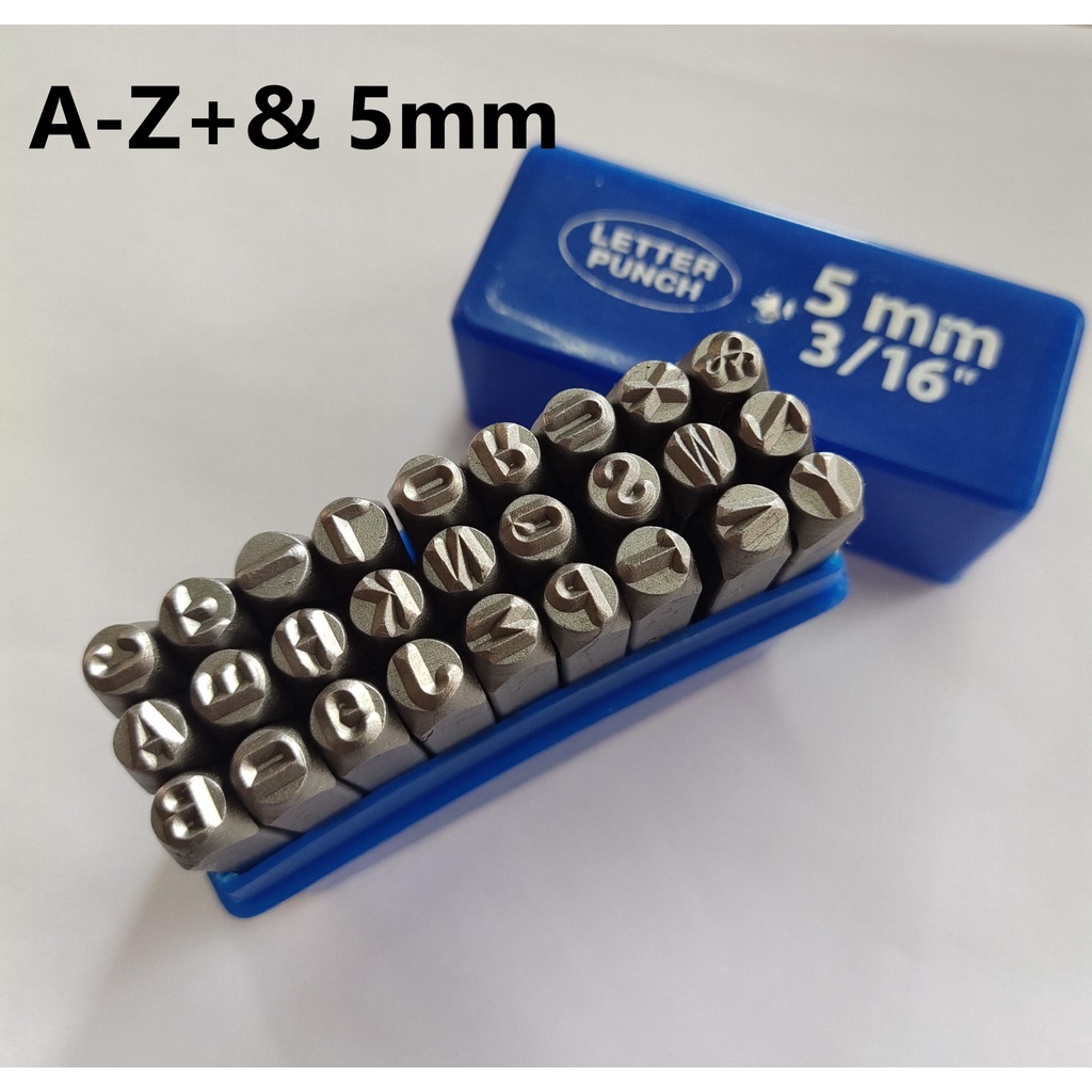 เหล็กตอกประทับตรา ตัวเลข ตัวอักษรณ์ 0-9 A-Z+& 3,4,5,6,8,10mm - รูปที่ 4
