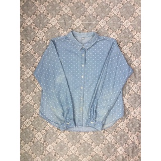 Uniqlo เสื้อเชิ้ตยีนส์