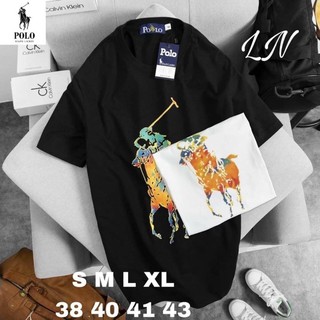 เสื้อยืดแขนสั้งลำลอง POLO TEE COTTON ผ้าหนานุ่ม