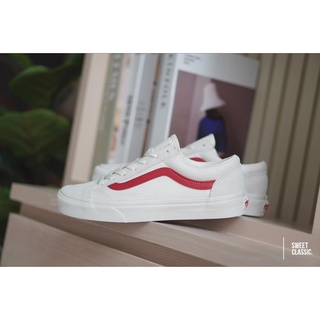 VANS STYLE 36 MARSHMALLOW RACING RED.//30XS..