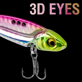 เหยื่อตกปลาไบโอนิค ตา 3D แบบสั่นสะเทือน ขนาด 7 กรัม 10 กรัม 14 กรัม 17/20/1 ชิ้น