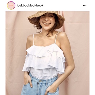 Lookbook Plamy Top สีขาว