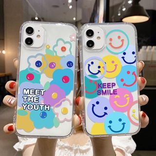 เคสโทรศัพท์ซิลิโคน TPU แบบนิ่ม ลายหน้ายิ้ม สําหรับ Samsung Galaxy A52 A53 A52s 5g A12 A21s A32 A31 A50 A51 A70 A71 A72 A13 A22 A33 A73 A01 A02 A03 A03s