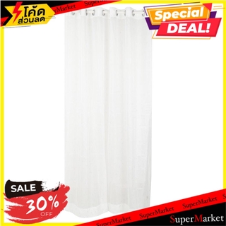 ผ้าม่านโปร่ง EYELET HOME L&amp;S WHIFF 200X220 ซม. สีขาว ผ้าม่านประตู EYELET SHEER CURTAIN HOME L&amp;S WHIFF 200X220CM WHITE