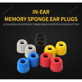 QKZ Earphone Memory Foam Tips จุกโฟม ใส่สบาย ไม่เจ็บหู ป้องกันเสียงรบกวนภายนอก การันตีของแท้ 100%