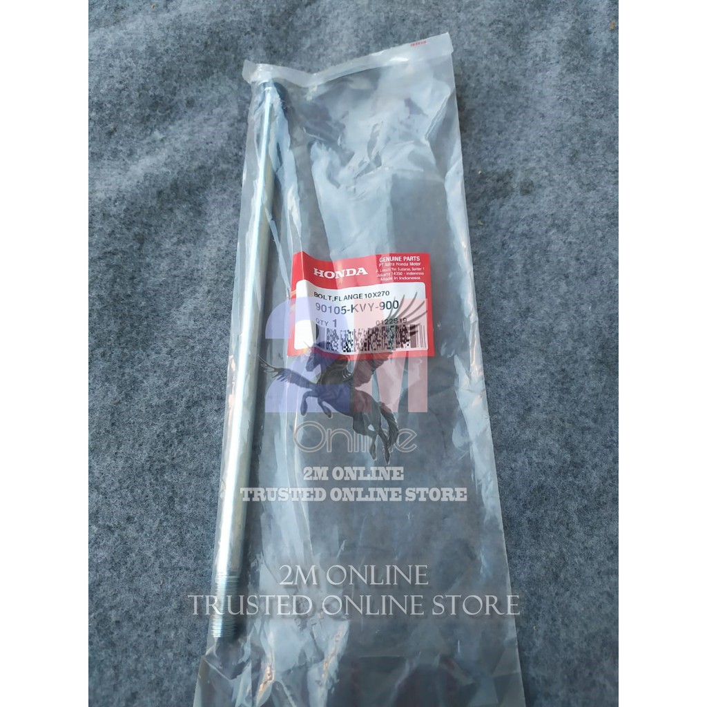MAIN 2m FLANGE BOLT 10X270 ENGINE AXLE BOLT BEAT - PCX ORIGINAL AMM 90105-KVY-900