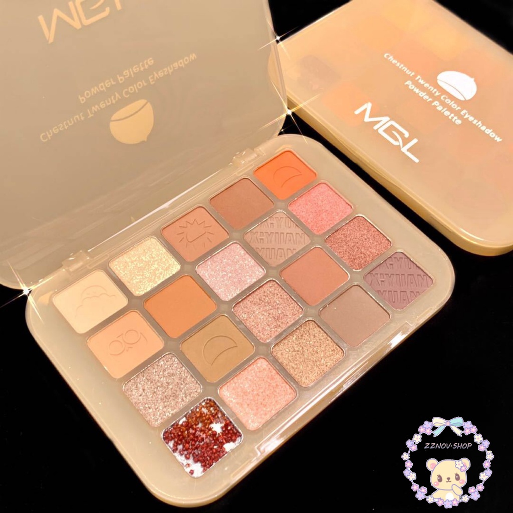 (ใหม่/ของแท้) 100% พาเลทอายแชโดว์ 20 สีญี่ปุ่น เนื้อดินน้ำมัน เนื้อใยไหม ประกายชิมเมอร์ palette 20 color สีสวยยยมาก