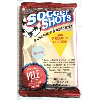 (Sealed Pack) 1991 SOCCER SHOTS MSL PREMIER EDITION (ซองสุ่มการ์ดนักฟุตบอล เปเล่)