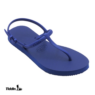 รองเท้ารัดส้น สีน้ำเงิน ติดดิน รองเท้า รองเท้าแตะ รัดส้น tiddin flipflop รองเท้ายางพารา Tiddin รัดส้นติดดิน  สีน้ำเงิน