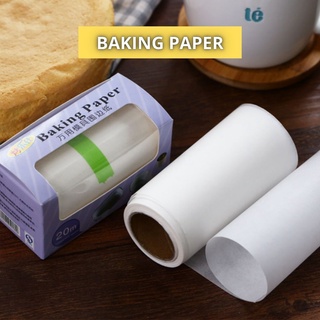 กระดาษไขรองอบ Baking paper รองด้างข้างพิมพ์ ทนทาน ทนความร้อน สูง ขนาด 10 X20 เมตร สีขาว ยี่ห้อ Kaulus ของแท้