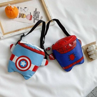 กระเป๋าสะพาย&amp;คาดเอวลาย Captain America / Spiderman