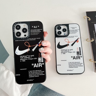 ยี่ห้อแฟชั่น AJ เคสไอโฟน 14 Pro Max iphone 13 Pro Max 12 Pro Max 11 Case ใหม่ ผิวกระจก ป้องกันการหล่น ขอบนุ่ม เคสไอโฟน