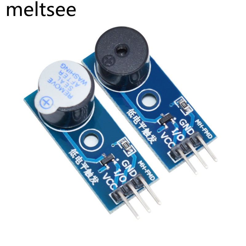 ชุดโมดูล buzzer สําหรับ Arduino New DIY ชุดโมดูลระดับต่ํา Active / passive Buzzer Module