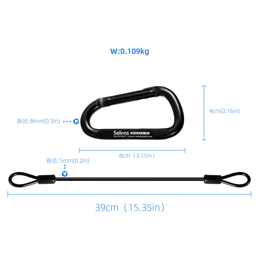 SELENS สายเชือกคล้องเอวสําหรับ Limbing With Wire Counterweight ตะขอล็อค - รูปที่ 6