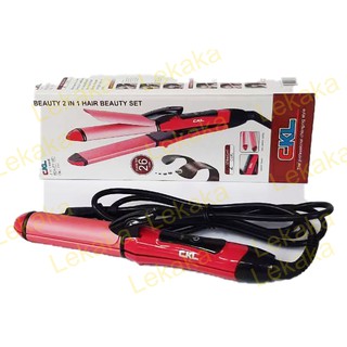 เครื่องหนีบผม ม้วนผม 2 in 1 Hair Beauty Set รุ่น CKL-737