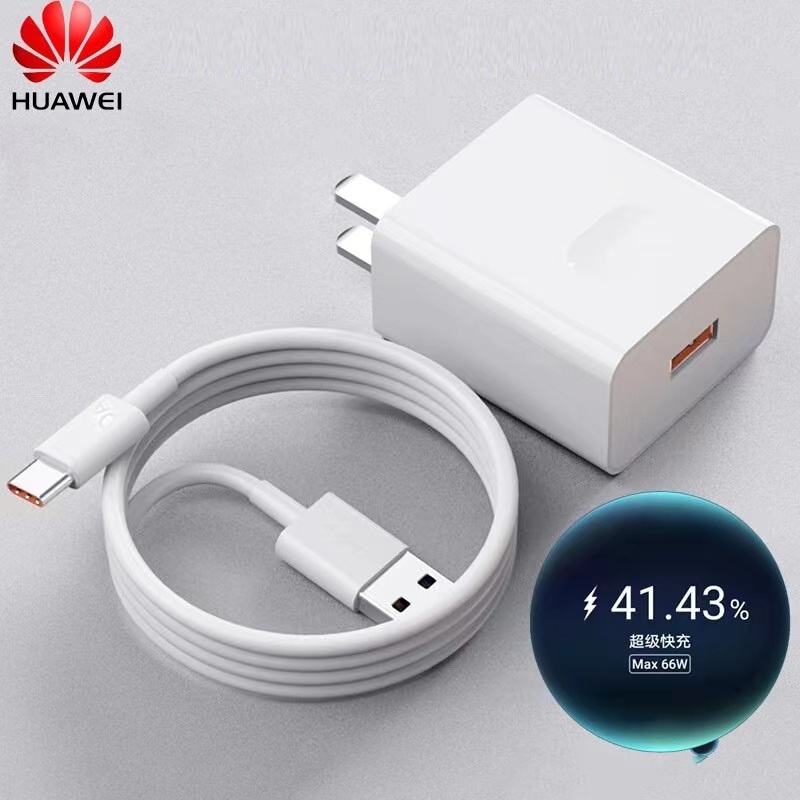 Original Huawei 6a Max 66w Super Fast Charger USB Type C สําหรับ Mate 40 Pro Mate30 P40 Nova8 Se P30 Charger Power adapter