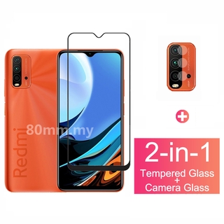 ฟิล์มกระจกนิรภัยกันรอยหน้าจอ และเลนส์กล้อง สําหรับ Xiaomi Redmi 9T 2021 9C Redmi Note 9T 9S 9 Pro Mi 10T Pro Lite Poco M3 X3 NFC