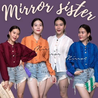 MiRRoRSiSTER’s VinTage buttons BLouse #10622.4 เสื้อดีเทลเก๋ เสื้อเกาหลี เสื้อแต่งกุ๊น เสื้อสวย เสื้อกระดุมวินเทจ