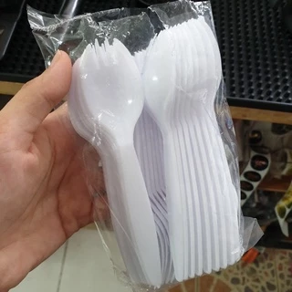 ช้อนปลายส้อม 40 ชิ้น/แพค มีขาว ใส และสี