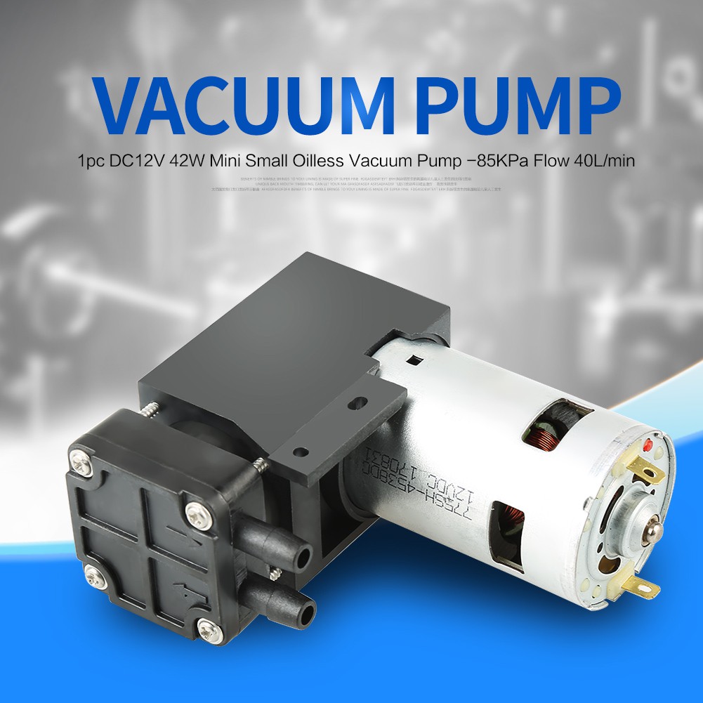 Cancanshop เครื่องปั๊มสูญญากาศขนาดเล็ก 40 ลิตร / Min DC 12v 42W