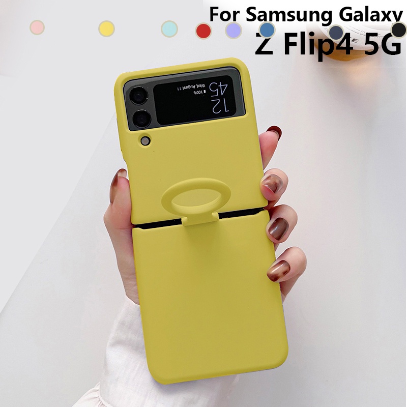 For Samsung Galaxy Z Flip4 Flip 4 Silicone Foldable SoftTouch Back