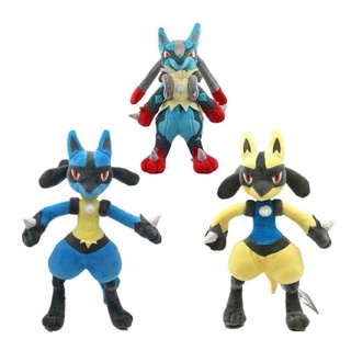 ตุ๊กตานุ่ม รูปการ์ตูนโปเกม่อน Luc Lucario ขนาด 12 นิ้ว ของเล่นสําหรับเด็ก