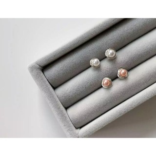 A.piece ต่างหูเงินแท้ [all silver 925] Pearl Dot Earrings (215)